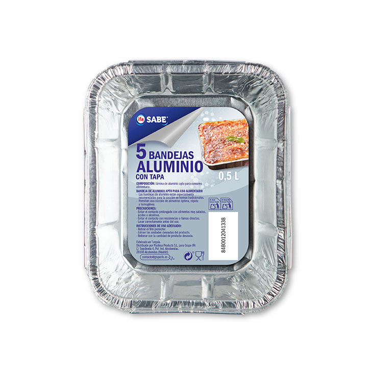 BANDEJA ALUMINIO 0.5L IFA SABE P5