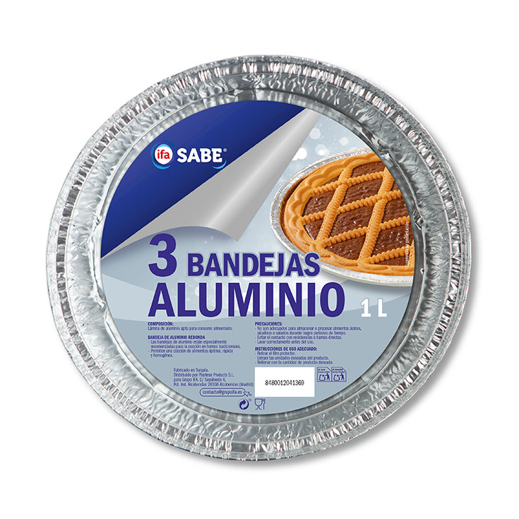 BANDEJA ALUMINIO REDONDA IFA SABE P3