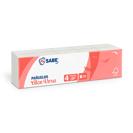 PAÑUELO BOLSILLO ALOE IFA SABE 10U