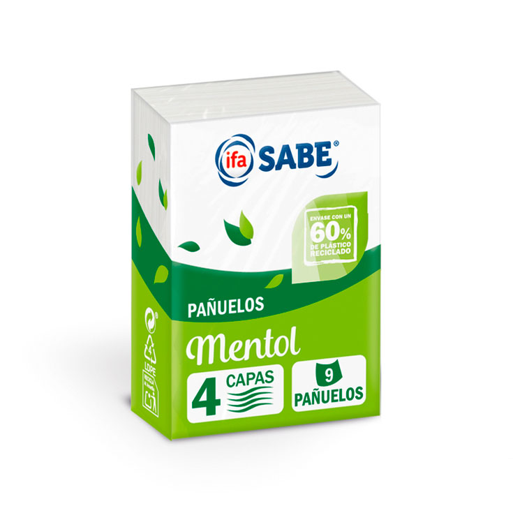 PAÑUELO BOLSILLO MENTOL IFA SABE 10U