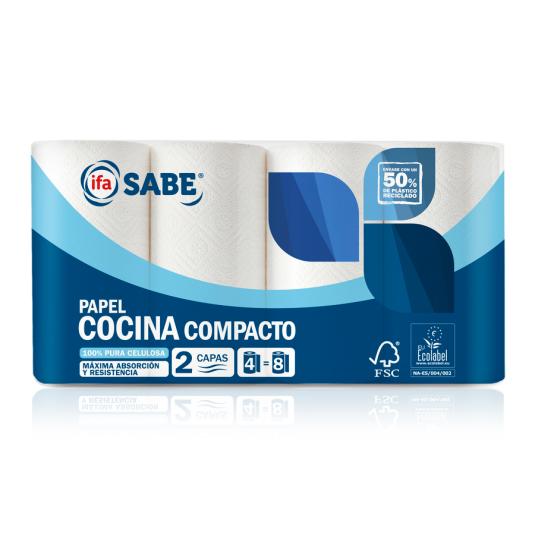 PAPEL COCINA COMPACTO IFA SABE 2C.4ROLLOS