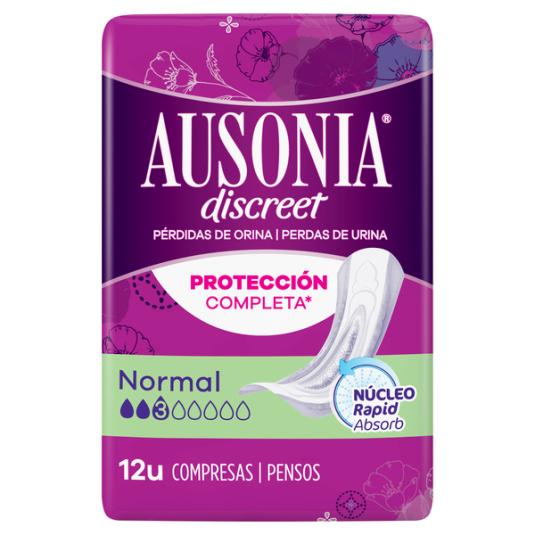 COMPRESA INCONTINENCIA NORMAL DISCREET AUSONIA 12U
