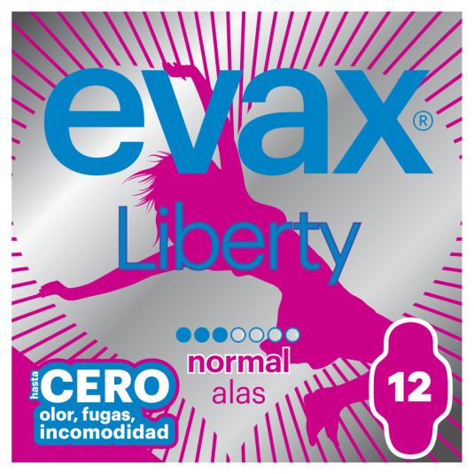 COMPRESA NORMAL ALAS LIBERTY EVAX 12U