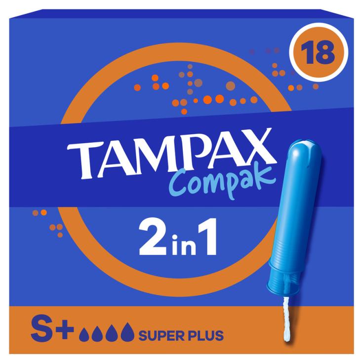 TAMPONES SUPERPLUS TAMPAX COMPAK P18