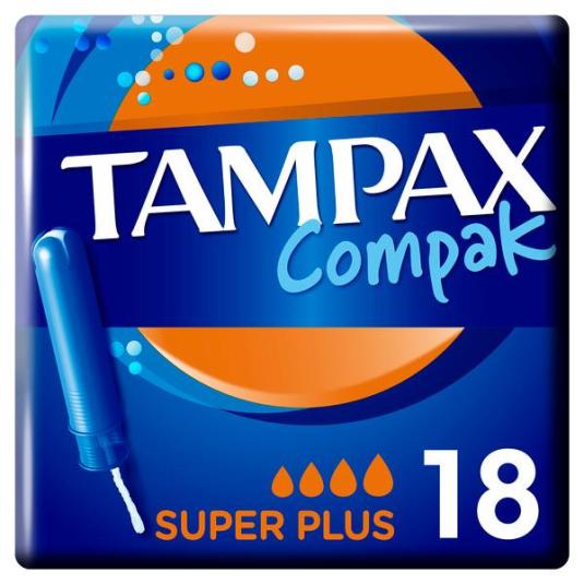 TAMPONES SUPERPLUS TAMPAX COMPAK P18