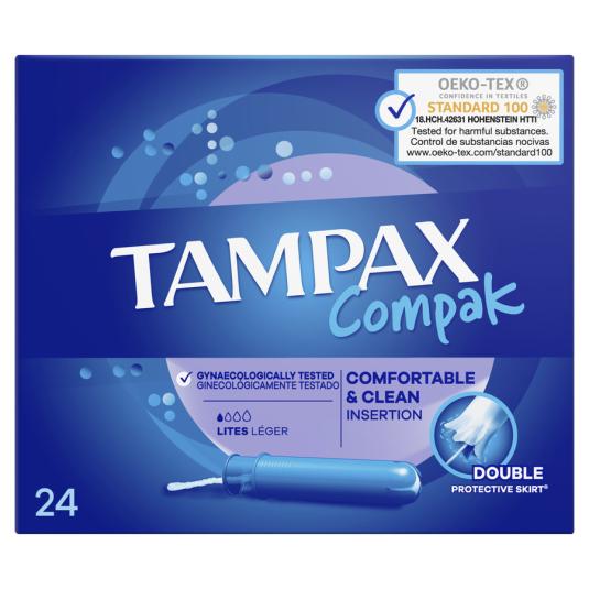 TAMPONES LITES TAMPAX COMPAK 18U