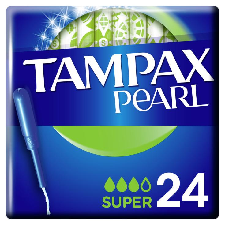 TAMPÓN SUPER PEARL TAMPAX 24U