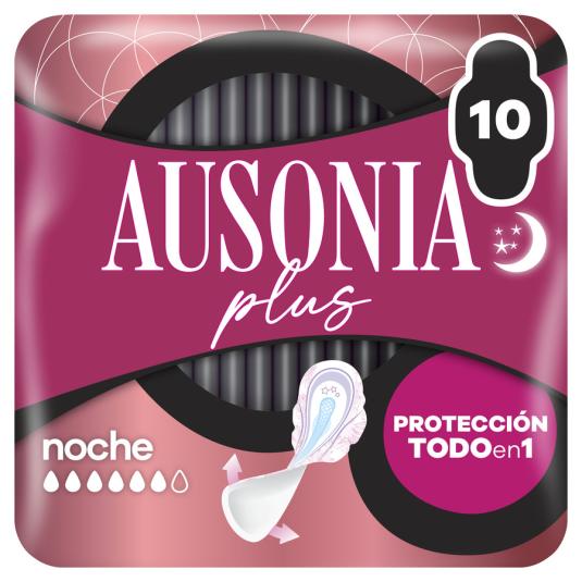 COMPRESA ULTRAFINA NOCHE ALAS AUSONIA 10U