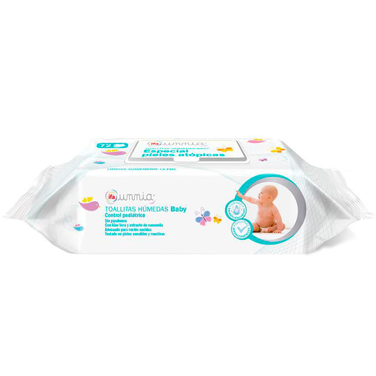 TOALLITAS PIELES ATOPICAS CON TAPA IFA UNNIA 72U