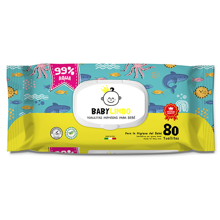 TOALLITAS HUMEDAS AQUA BABY LINDO 80U