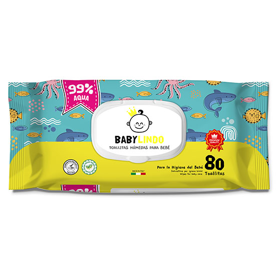 TOALLITAS HUMEDAS AQUA BABY LINDO 80U