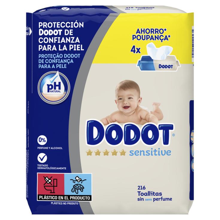 TOALLITA HÚMEDA SENSITIVE DODOT 4P 54U/P