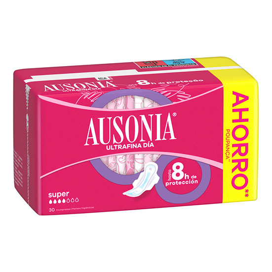 COMPRESAS SUPER ALAS AUSONIA 30U