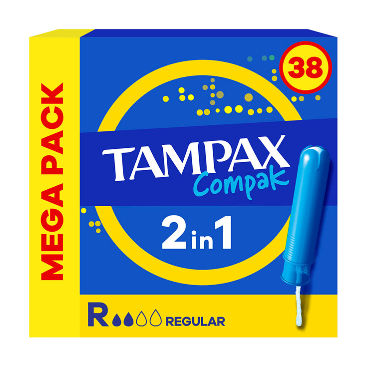 TAMPÓN REGULAR TAMPAX COMPAK 38U