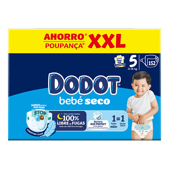 PAÑALES AHORRO XXL DODOT 152U
