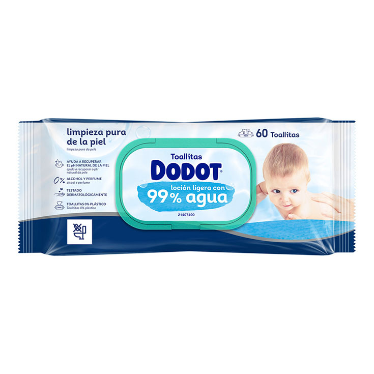 TOALLITAS HÚMEDA TOTAL CARE AQUA DODOT 60U