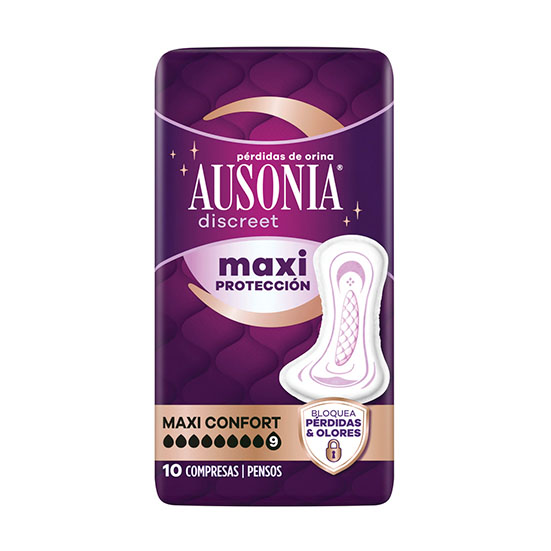 COMPRESAS DISCREET PADS MAXICONFORT AUSONIA 10U