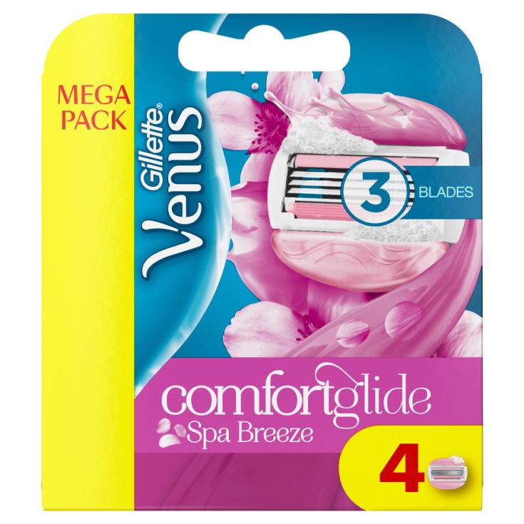 RECAMBIO CUCHILLA BREEZE 3 HOJAS GILLETTE VENUS 4U