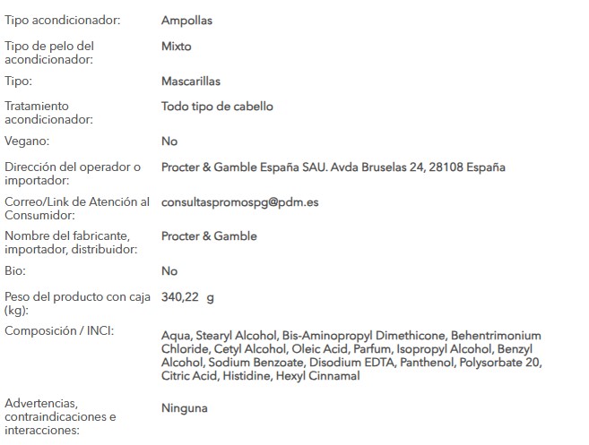 AMPOLLAS RESCATE PANTENE P3 15ML