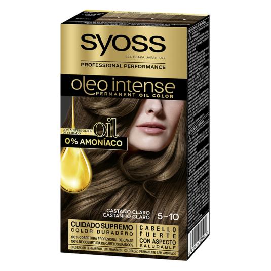 TINTE CASTAÑO CLARO 5-10 OLEO INTENSE SYOSS 50ML