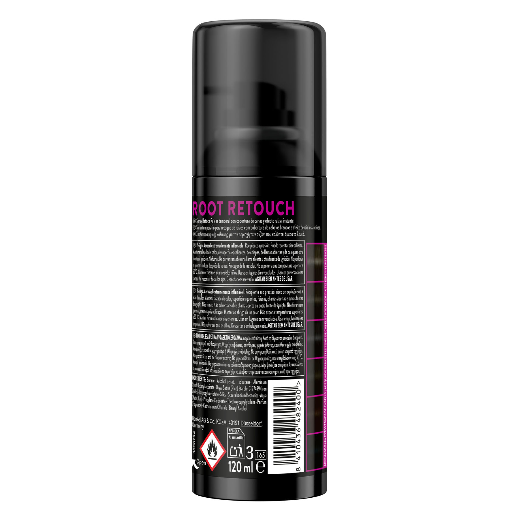RETOCA RAIZ SPRAY NEGRO SYOSS 1U