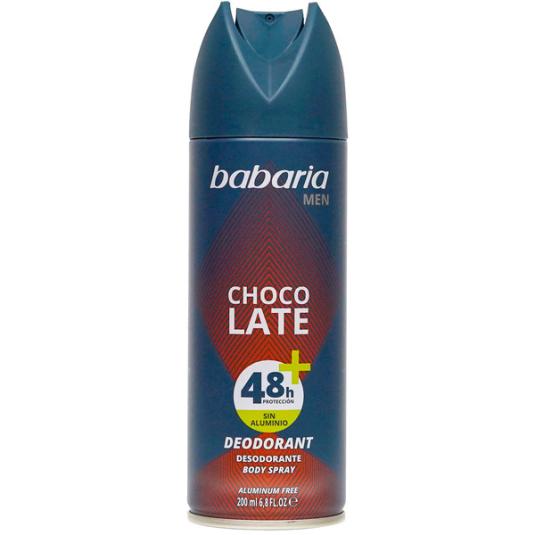 DESODORANTE SPRAY HOMBRE CHOCOLATE SIN ALUMINIO BABARIA 150ML