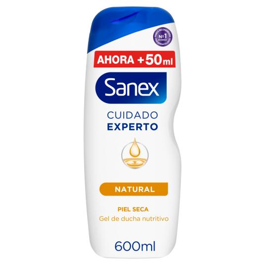 GEL DUCHA CUIDADO NATURAL SANEX  600ML