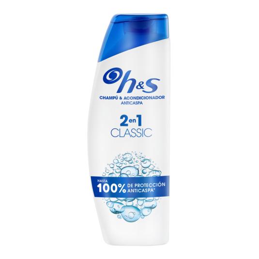 CHAMPU ANTICASPA CLASICO 2 EN 1 H&S 330ML