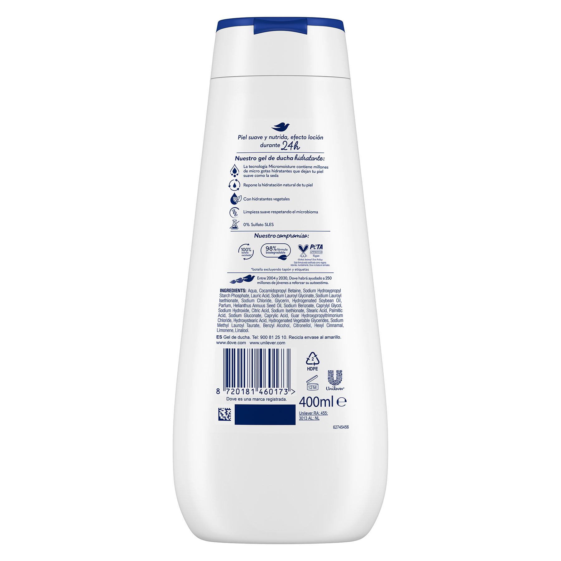 GEL DUCHA HIDRATACION PROFUNDA DOVE 400ML