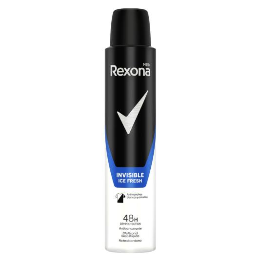 DESODORANTE SPRAY HOMBRE INVISIBLE ANTITRANSPI 48H REXONA MOTION SENSE 200ML