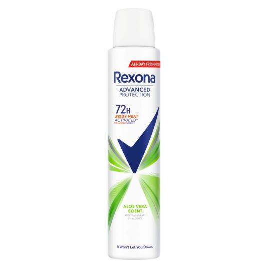 DESODORANTE SPRAY MUJER ALOE VERA 0% ALCOHOL 48H REXONA MOTION SENSE 200ML