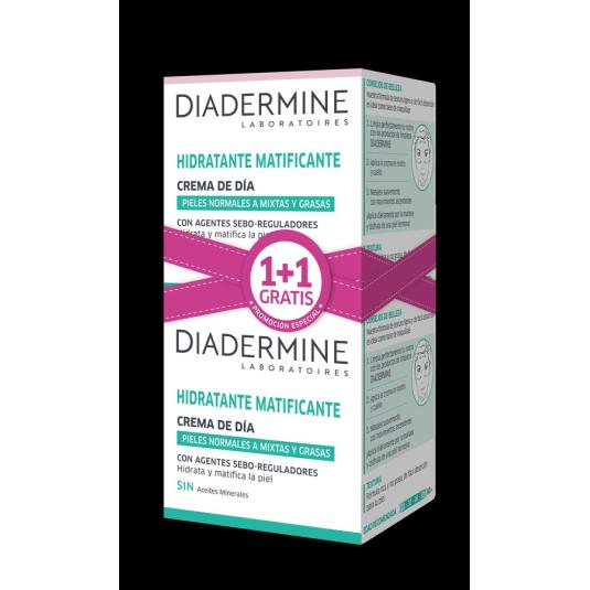 CREMA HIDRATANTE PIEL NORMAL/MIXTA DIADERMINE 2X1 0.050ML/U