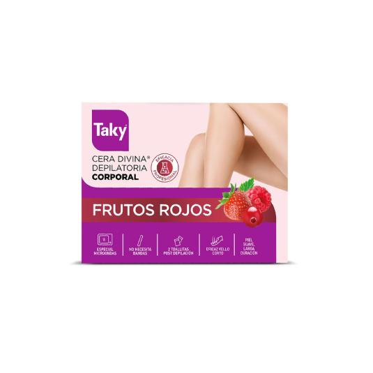 CERA DEPILATORIA DIVINA FRUTOS ROJOS TAKY SENSACIONES 400ML