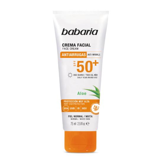 Protector solar facial f50 Babaria 75ml