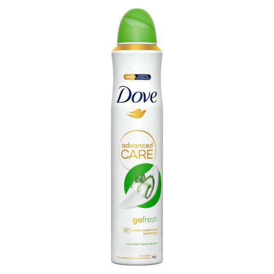 DESODORANTE SPRAY MUJER GO FRESH 0% ALUMINIO 24H DOVE 200ML