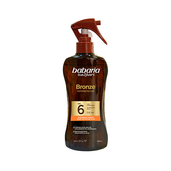 Aceite solar bronze zanahoria Babaria 300ml