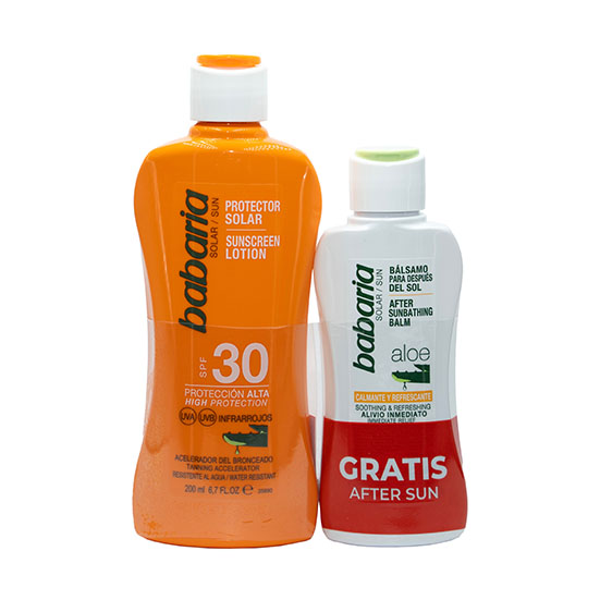Pack leche solar + after Babaria 200ml +100ml