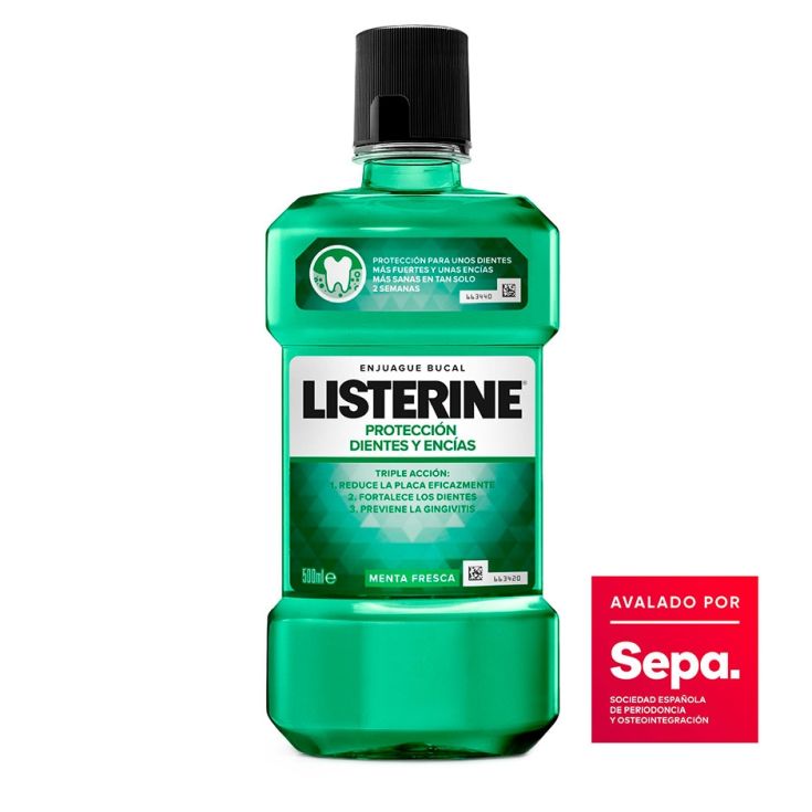 ENJUAGUE BUCAL DIENTES Y ENCIAS LISTERINE 500ML