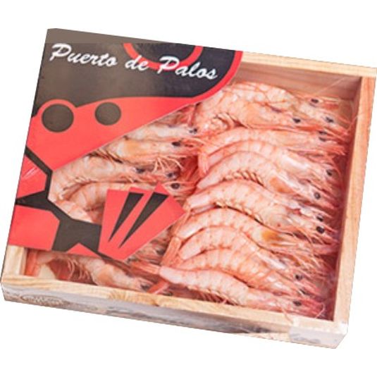 GAMBA COCIDA CAJA MADERA 500G