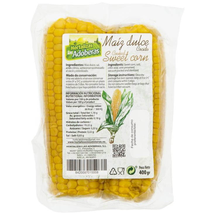 MAÍZ COCIDO PAQUETE 400G