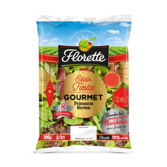 ENSALADA GOURMET PRIMEROS BROTES FLORETTE 100G