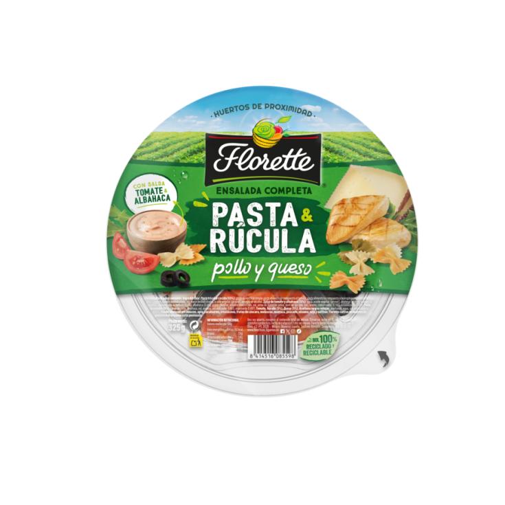 ENSALADA PASTA Y RÚCULA POLLO & QUESO FLORETTE 320G