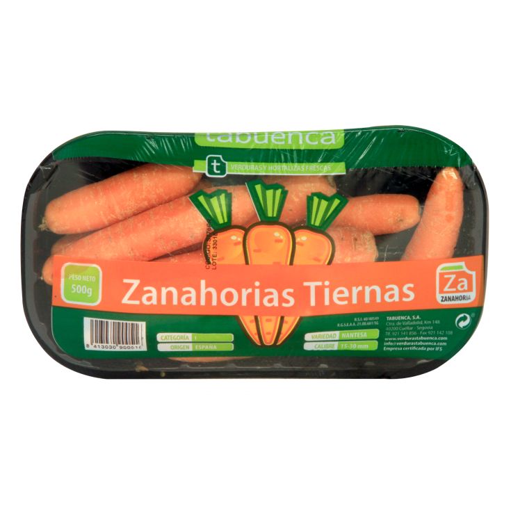 ZANAHORIA TIERNA BANDEJA 500G