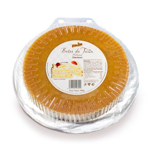 BASE DE TARTA NATURAL REDONDA MELS 400G