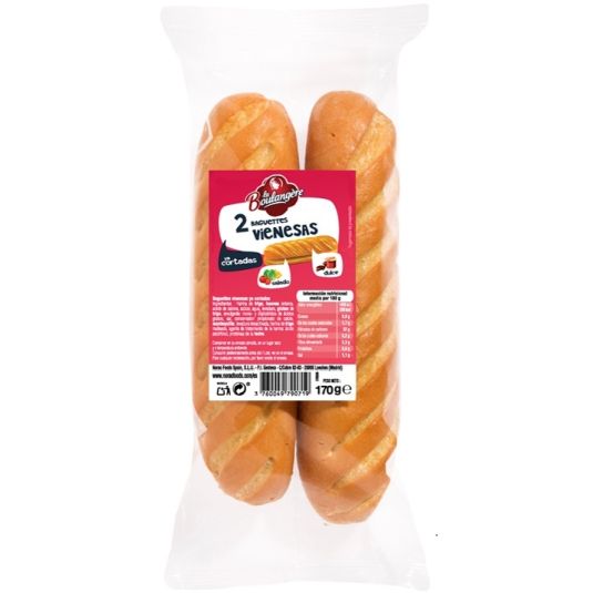 BAGUETTE VIENESAS LA BOULANGERE P2 170G/U