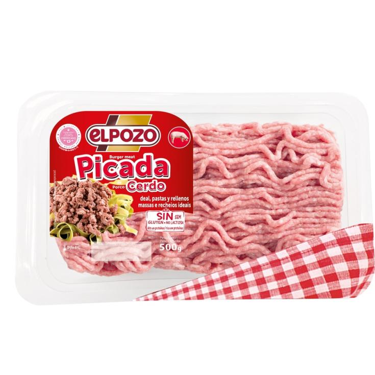 BURGER MEAT PICADA DE CERDO EL POZO 500G