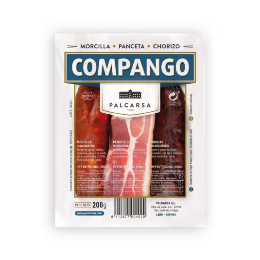 COMPANGO MORCILLA PANCETA CHORIZO PALCARSA 200G