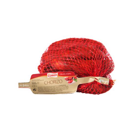 CHORIZO EN RED COREN 500G