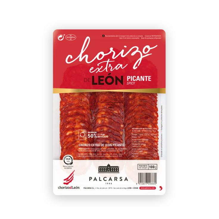 CHORIZO EXTRA PICANTE LONCHAS PALCARSA 100G