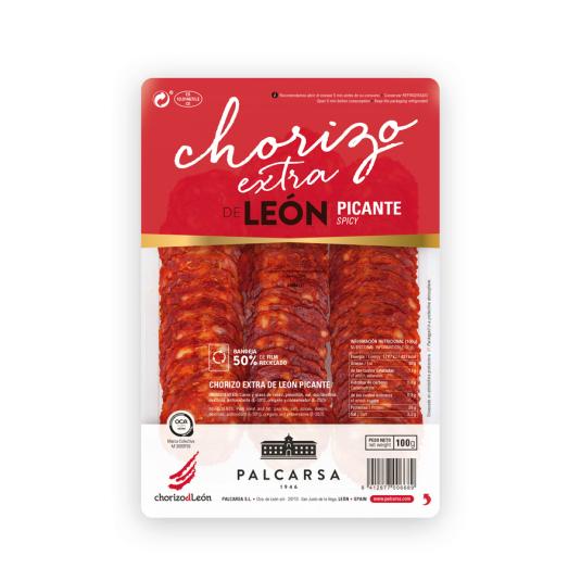 CHORIZO EXTRA PICANTE LONCHAS PALCARSA 100G